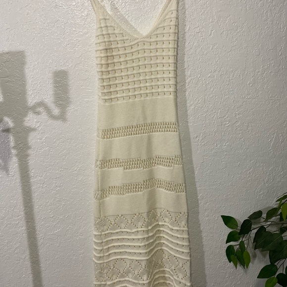 Crochet White Beach Dress - Picture 3 of 3